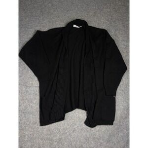 ST MICHAEL Women 12/14 EU 44/48 Shawl Cardigan Sweater Brown British Wool Blend